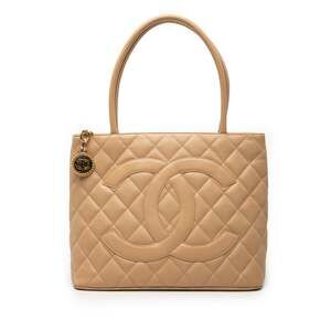 Chanel Medallion Tote Quilted Caviar #256249C22B